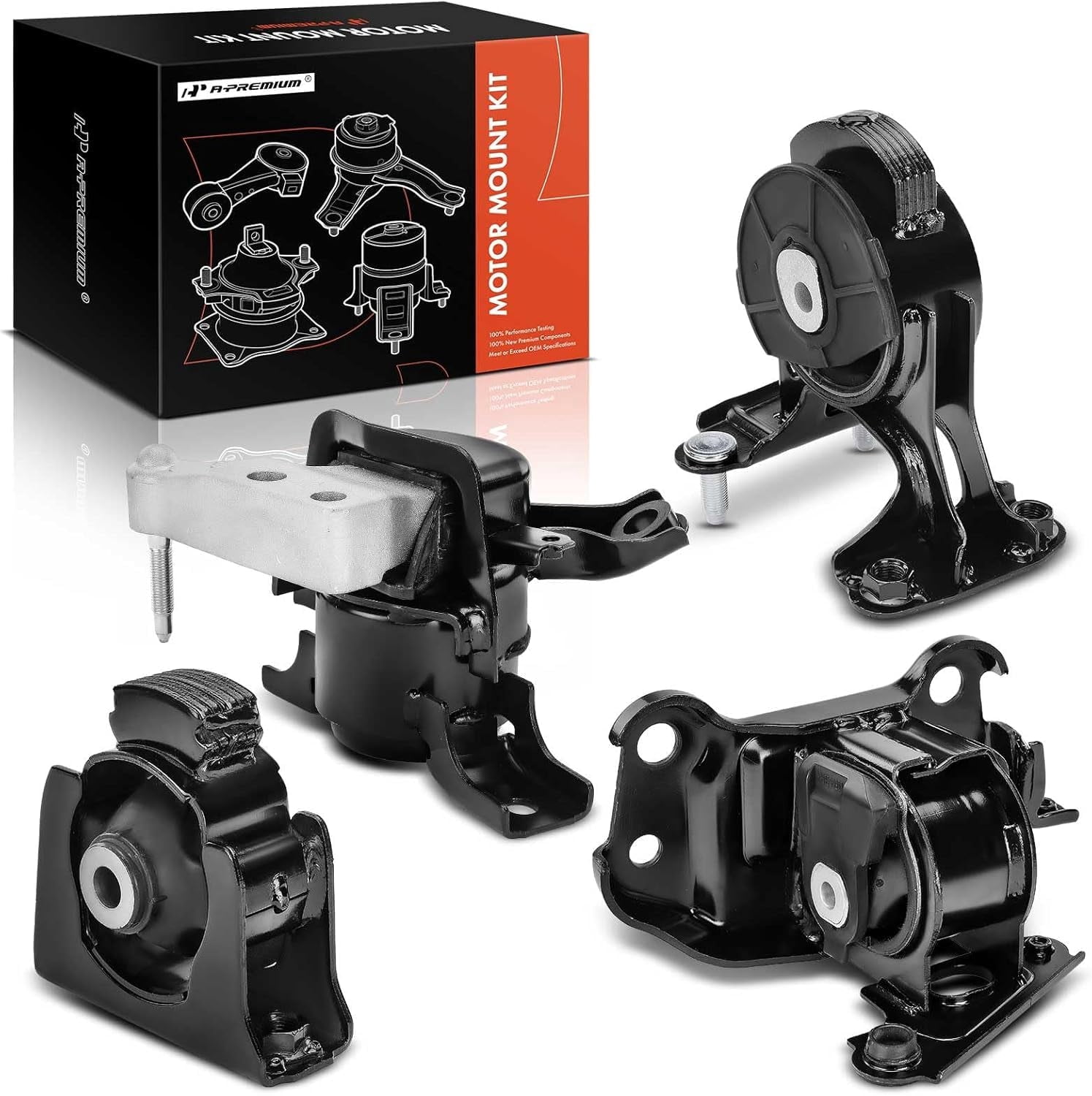 A-Premium 4PCS Engine Motor Mount and Transmission Mount Set Compatible with Toyota RAV4 2013 2014 2015 2016 2017 2018 L4 2.5L AWD Replace# 12372-0V070 12361-0V140