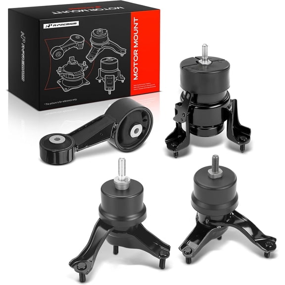 A-Premium 4PCS Engine Motor Mount Transmission Mount and Torque Strut Mount Kit Compatible with Toyota Avalon 2005 2006 2007, 3.5L, Automatic Transmission, Replace# 123720A040, 123620P010