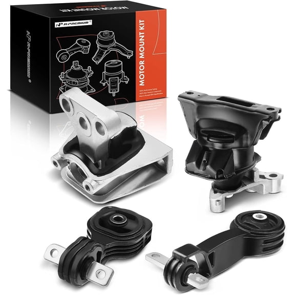A-Premium 4PCS Engine Motor Mount Transmission Mount and Torque Strut Mount Set Compatible with Honda Civic 2006 2007 2008 2009 2010 2011 L4 1.8L, Coupe Sedan Automatic Transmission