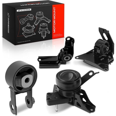 A-Premium 4PCS Engine Motor Mount Transmission Mount Torque Strut Mount Set Compatible with Toyota Yaris 2006-2011 2015-2017 L4 1.5L, Automatic Transmission, Replace# 1236421020, 1236437010