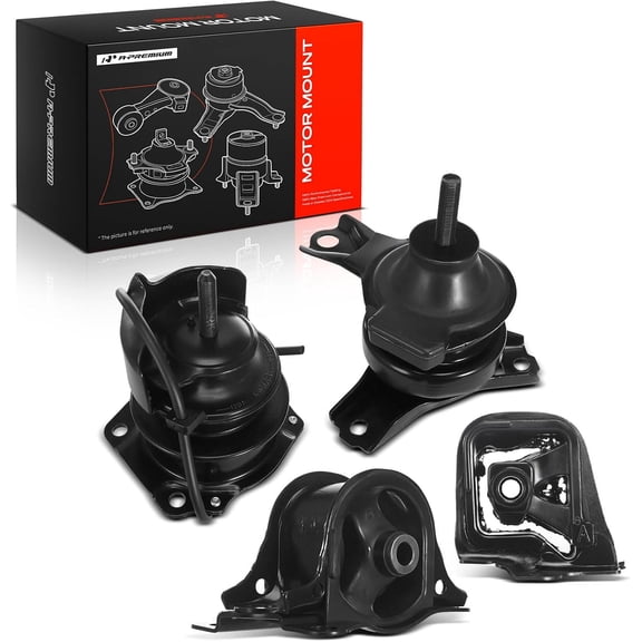A-Premium 4PCS Engine Motor Mount and Transmission Mount Set [Automatic Transmission] Compatible with Honda Accord 1998 1999 2.3L, Replace# 50840S84305, 50821S84A01