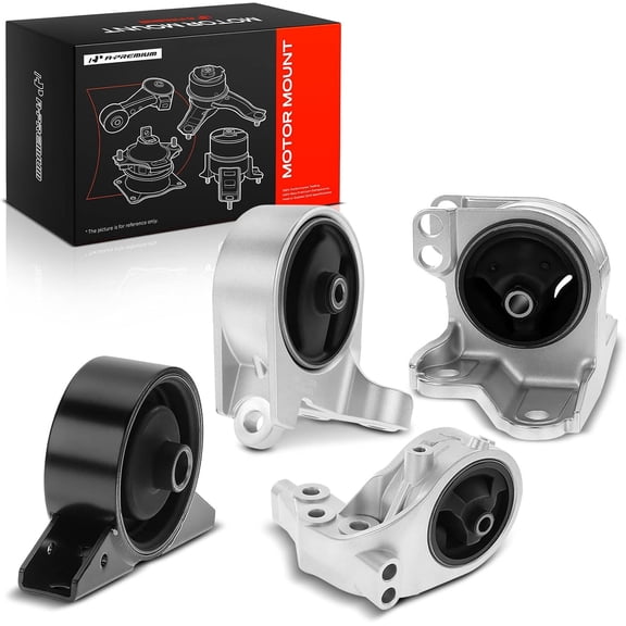 A-Premium 4PCS Engine Motor and Transmission Mount Set Compatible with Dodge Stratus & Chrysler Sebring 01-05 & Mitsubishi Eclipse 2000-2005,Galant, V6 3.0L, Automatic Transmission, Replace# MR272200