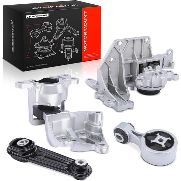 A-Premium Engine Motor and Transmission Mount Kit, with Torque Strut Mount | Compatible with Nissan Rogue 2014 2015 2016 2017 L4 2.5L, Set of 4, Reduce Vibration and Noise, Precise Fit