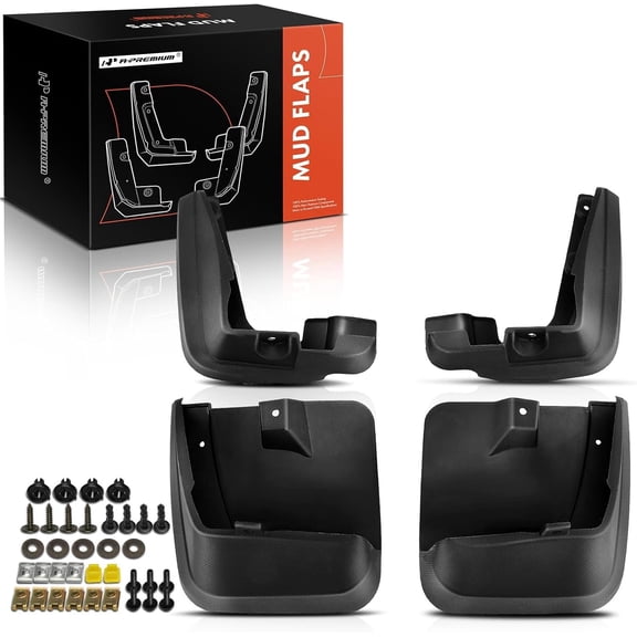 A-Premium 4PCS Mud Flaps Splash Guards Mudguards with Hardware Kits Compatible with Subaru XV Crosstrek, Crosstrek, 2013 2014 2015 2016 2017, Sport Utility, Front & Rear (Driver and Passenger Side)