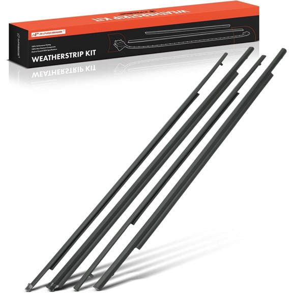 A-Premium 4PCS Window Molding Trim Weather Stripping Kit Compatible with Mitsubishi Outlander Sport 2011-2023