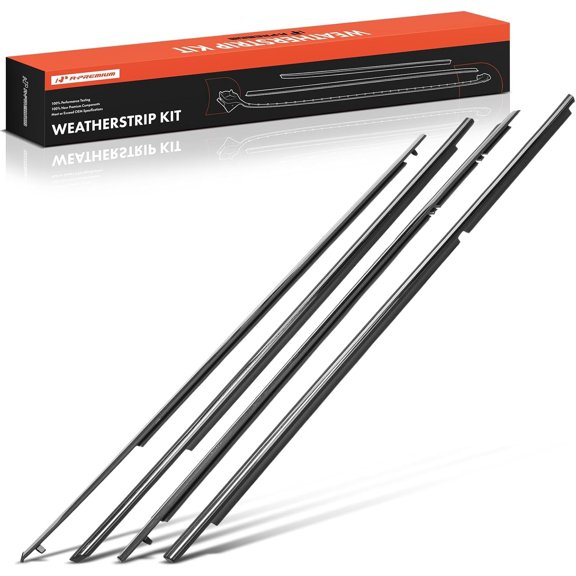 A-Premium 4PCS Window Molding Trim Weather Stripping Kit Compatible with Toyota Camry 2007 2008 2009 2010 2011, Replaces 7571006080, 7572006080