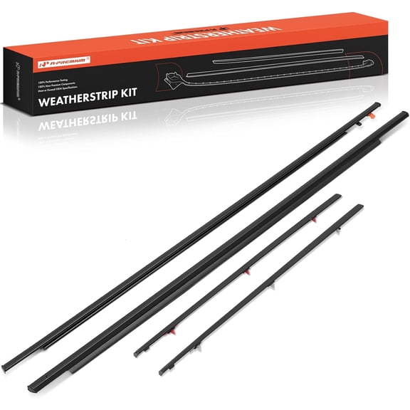 A-Premium 4PCS Window Molding Trim Weather Stripping Kit Compatible with Toyota FJ Cruiser 2007-2014, Sport Utility Only