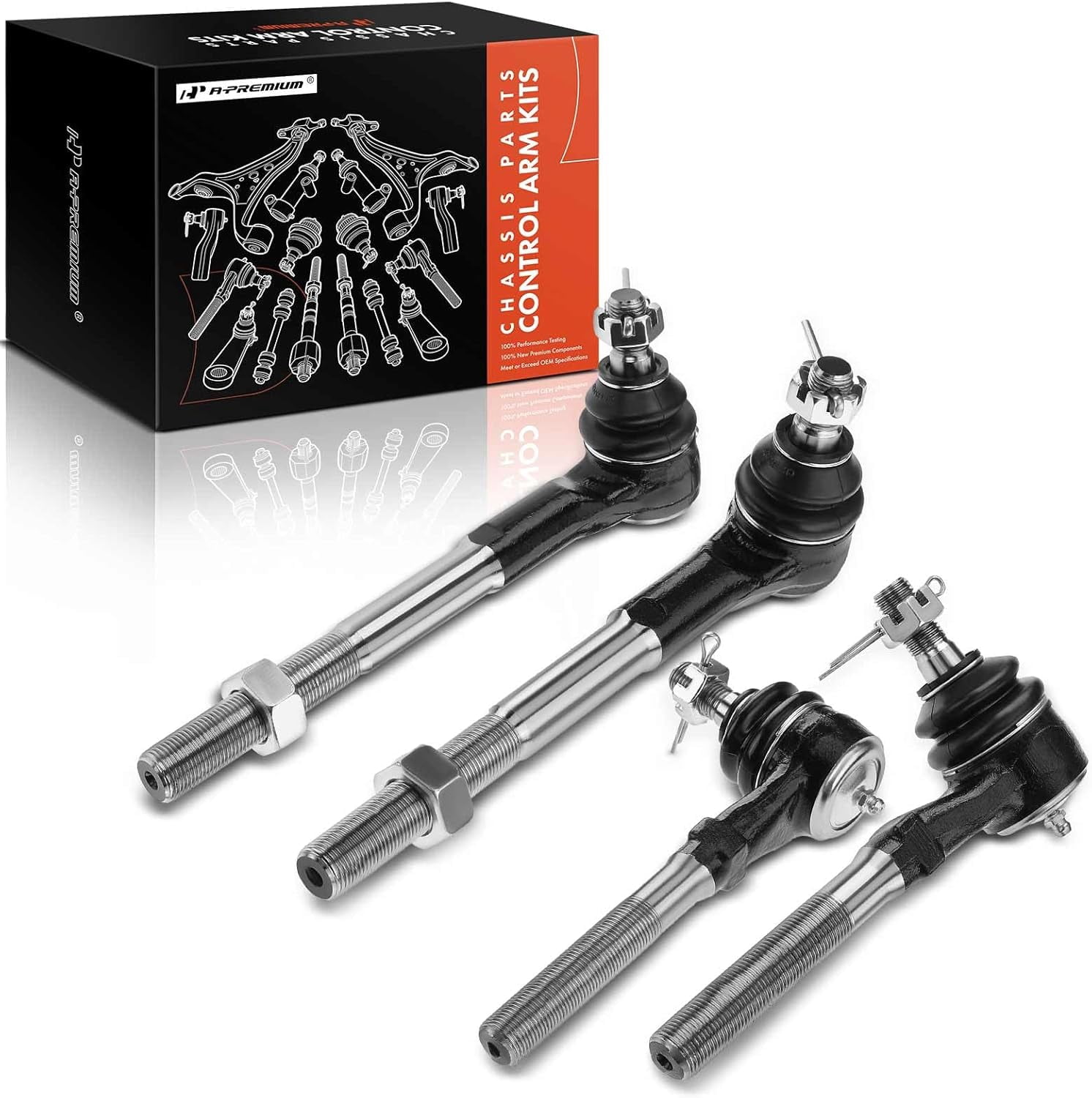 A-Premium 4Pcs Front Inner Outer Tie Rod End Kit Compatible with Ford F-150 F150 1997-2003 F-250 F-150 Heritage Expedition Lincoln Blackwood Navigator