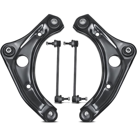 A-Premium 4Pcs Front Lower Control Arm and Ball Joint Assembly Sway Bar Links Compatible with Nissan Versa 2012-2019 Versa Note 2014-2019