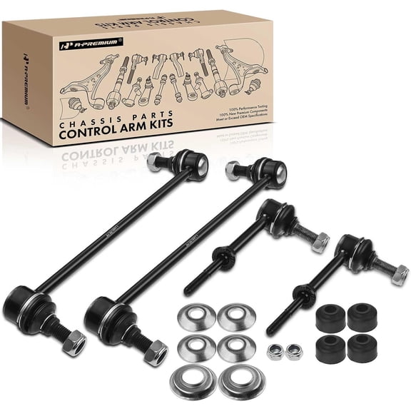 A-Premium 4Pcs Front Rear Sway Bar Link Stabilizer Link Kit Compatible with Chevrolet Equinox 2008-2017 GMC Terrain 2010-2017 Pontiac Torrent 2008-2009
