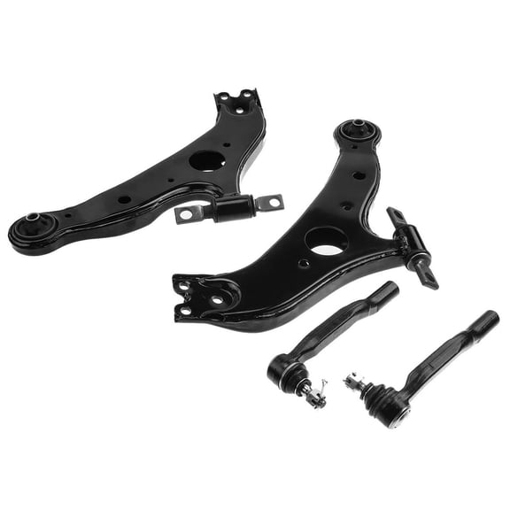 A-Premium 4Pcs Front Suspension Kit Lower Control Arm Ball Joint Tie Rod End Compatible with Toyota Sienna 2004-2010