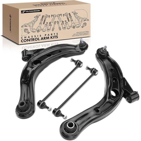 A-Premium 4Pcs Front Suspension Kit Lower Control Arm and Ball Joint Assembly Sway Bar Link Stabilizer Bar Link Compatible with Mazda MPV 2001-2006