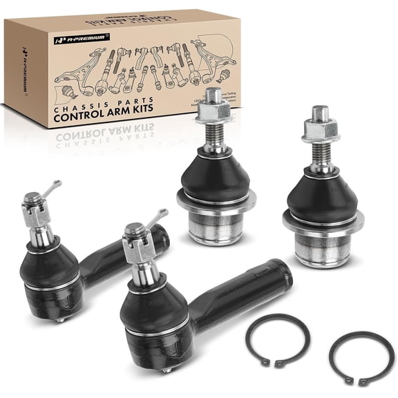 A-Premium 4Pcs Front Suspension Kit Outer Tie Rod End Ball Joint Compatible with Ford F-150 2004-2008 Lincoln Mark LT 2006-2008 Replace# 4L3Z3A130CA