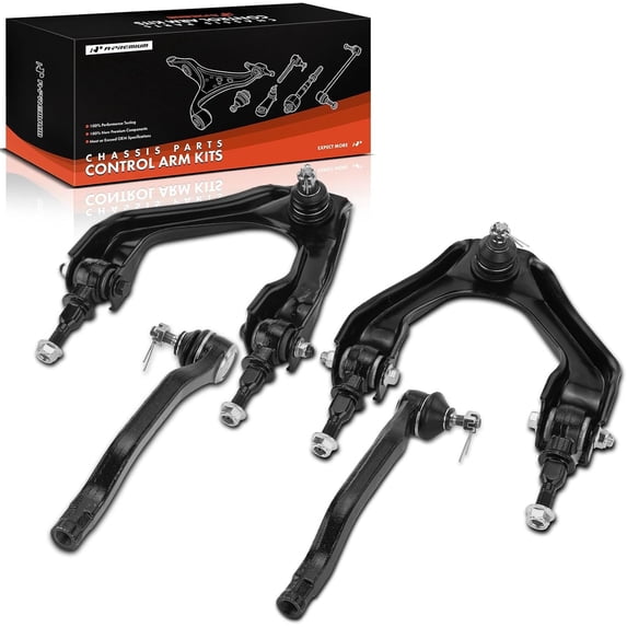 A-Premium 4Pcs Front Suspension Kit, Upper Control Arm Ball Joint Tie Rod End Compatible with Honda Accord 1990 1991 1992 1993 2.2L