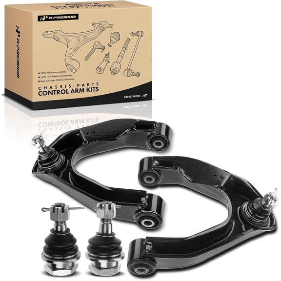 A-Premium 4Pcs Front Upper Control Arms Assembly Lower Ball Joints Compatible with Nissan Frontier 1998-2004 Xterra 2000-2004