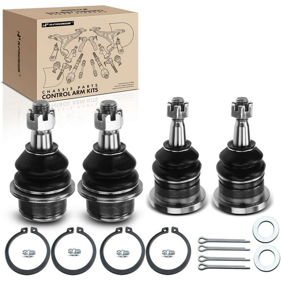 A-Premium 4Pcs Front Upper Lower Ball Joint Kit Compatible with Chevrolet Silverado 1500 Tahoe Suburban Express 2500 GMC Yukon Sierra Cadillac Escalade Fits select: 2000 CHEVROLET SILVERADO C1500