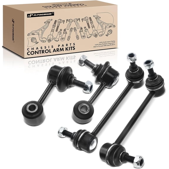 A-Premium Set of 4, Front & Rear Sway Bar Links Kit Stabilizer Bar Links Compatible with Ford Fusion 2006-2010, Lincoln MKZ 2007-2009, Zephyr 2006, Mercury Milan 2006-2009