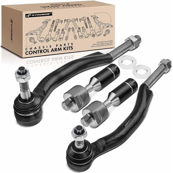 A-Premium 4Pcs Inner & Outer Steering Tie Rod End Kit Compatible with Chevrolet Trailblazer SSR GMC Envoy XL XUV Buick Isuzu Oldsmobile Saab