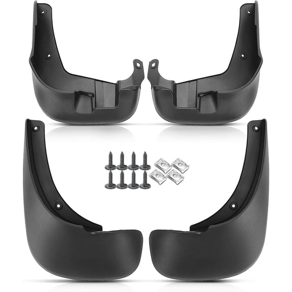 A-Premium 4Pcs Mud Flaps Splash Guards Mudguards Compatible with Hyundai Santa Fe 2009 2010 2011 2012 2013, Front and Rear