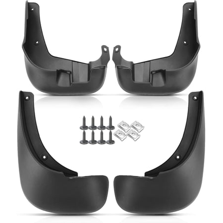 A-Premium 4Pcs Mud Flaps Splash Guards Mudguards Compatible with Hyundai Santa Fe 2009 2010 2011 2012 2013, Front and Rear