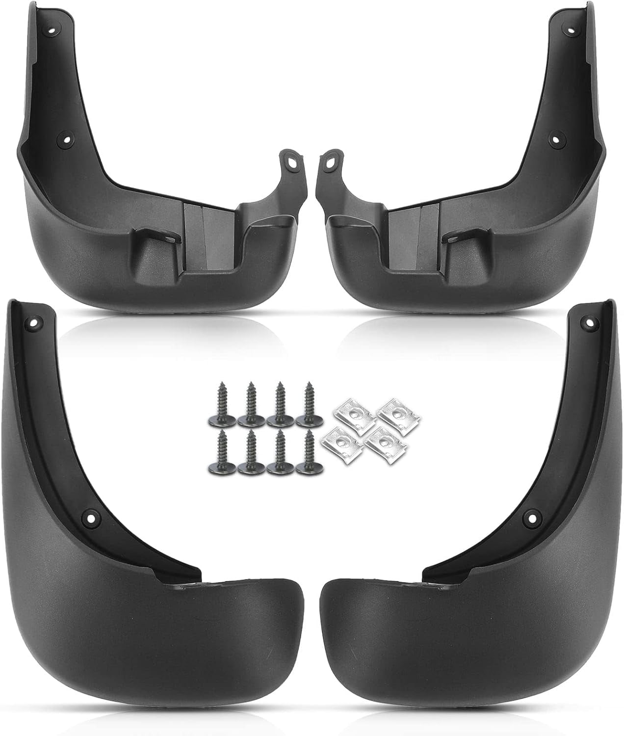 A-Premium 4Pcs Mud Flaps Splash Guards Mudguards Compatible with Hyundai Santa Fe 2009-2013, Front and Rear