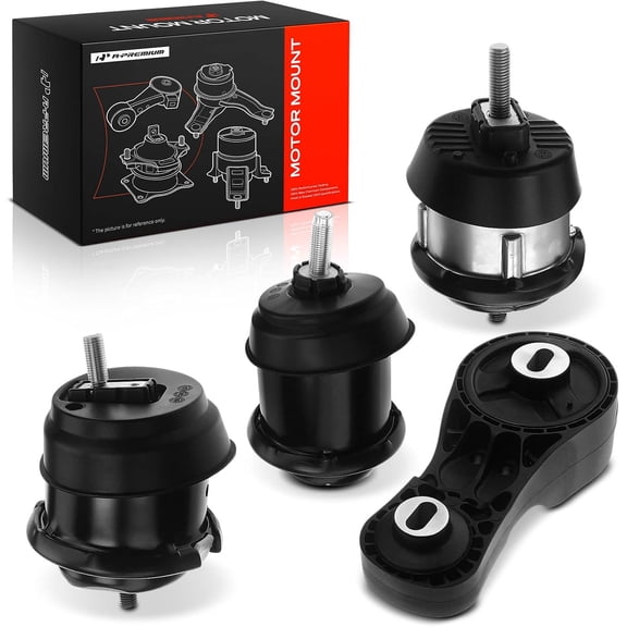 A-Premium 4pcs Engine Motor and Transmission Mount Kit Compatible with Chevrolet Traverse 2009-2017 & GMC Acadia 2009-2016 & Buick Enclave & Saturn Outlook 3.6L Automatic Replace# 215147744 25840450