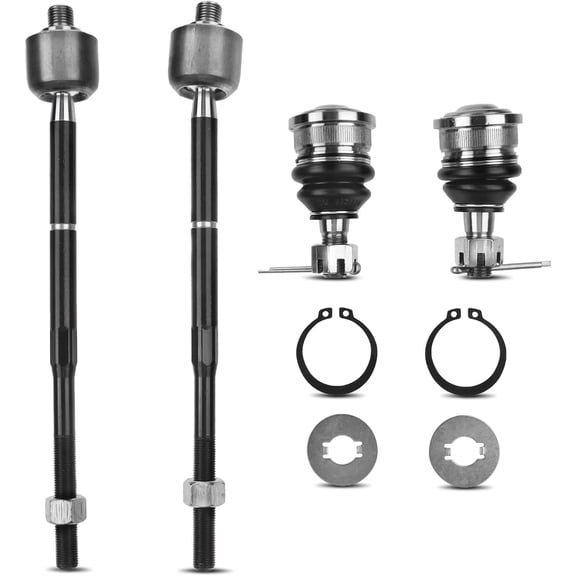 A-Premium 4pcs Inner Power Steering Tie Rod Ends Kit Front Lower Ball Joints Compatible with Nissan Sentra 1995-1999 200SX 1995-1998