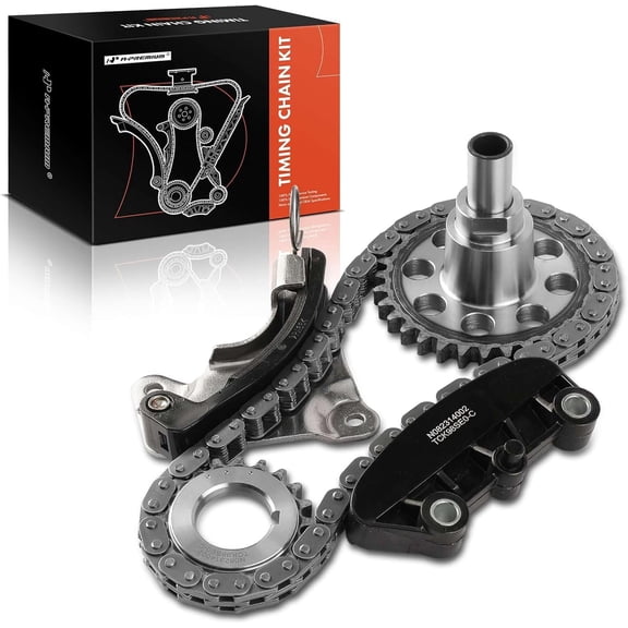 A-Premium 5-PC Engine Timing Chain Kit Compatible with Ford Explorer 1997-2010, Explorer Sport 2001-2003, Explorer Sport Trac, Mustang, Ranger & Mazda B4000 & Mercury Mountaineer - SOHC, V6 4.0L