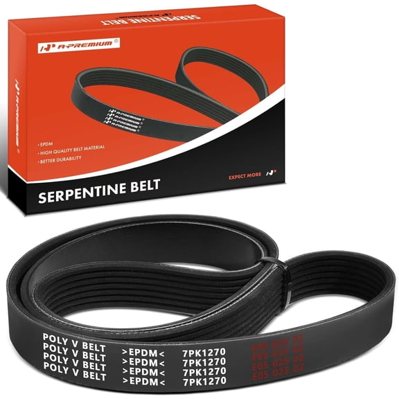 A-Premium 50.07 Inch Engine Serpentine Drive Belt Compatible with Audi Q5 2013-2017, Q7, A6, A6 Quattro, A7 Quattro, A8 Quattro, S4, S5, SQ5 & Porsche Cayenne, Panamera & Volkswagen Touareg, 3.0L