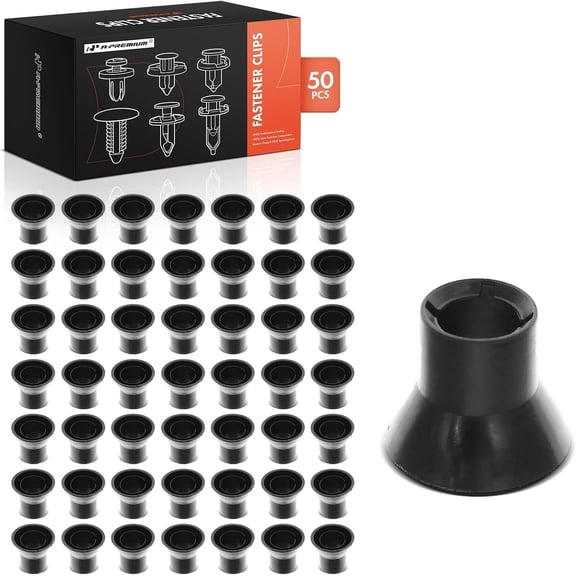 A-Premium 50 PCS Body Mount Cushion Sleeve Retainer Clips Compatible with Chevrolet Silverado 1500, Tahoe, Suburban 1500 2500, Suburban 3500 HD, Avalanche & GMC Sierra 1500, Yukon & Cadillac
