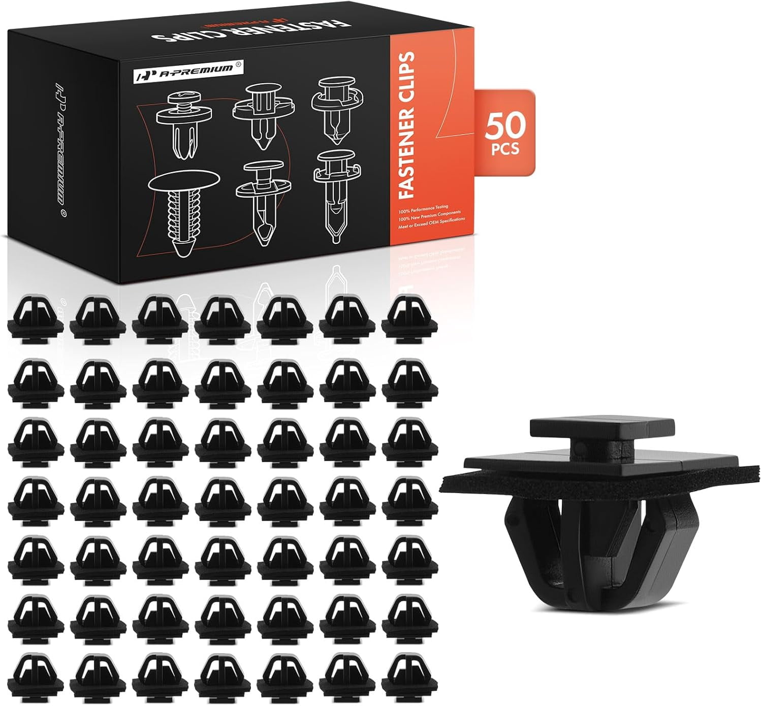 A-Premium 50 PCS Body Side Moulding Clip Retainer with Sealer Fasteners ...