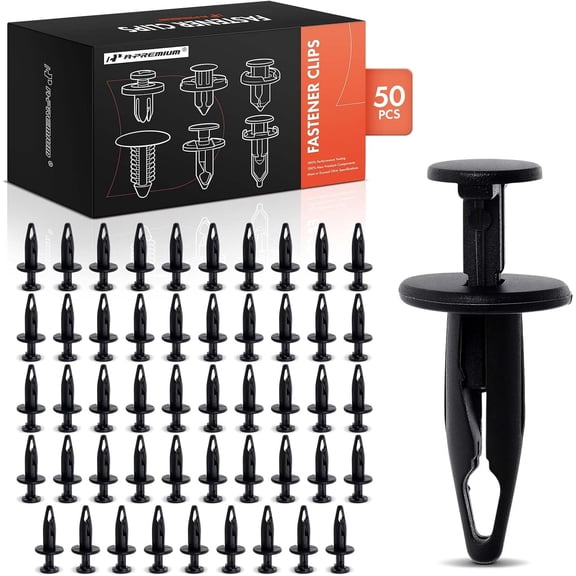 A-Premium 50 PCS Bumper Fascia Retainer Clips Push-Type Compatible with Ford Models 1986-2024 & GM Models - for 6mm Hole