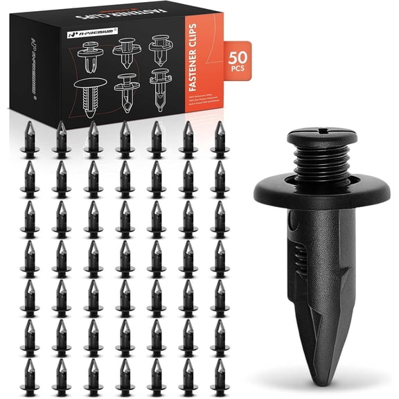 A-Premium 50 PCS Bumper Fascia Retainer Clips Screw Type Compatible with Honda Accord 1990-2002/2005-2012, Odyssey 1995-1998 & Acura Legend 1994-1995 - for 10mm Hole