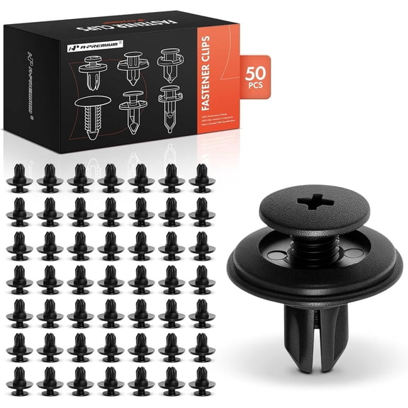 A-Premium 50 PCS Bumper & Fascia Screw-Type Retainer Clips Compatible with Nissan D21 1986-1994 - for 8mm Hole