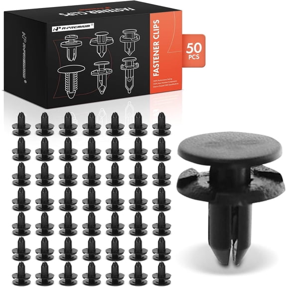 A-Premium 50 PCS Cowl Vent & Outside Mirror Retainer Clips Push-Type Compatible with Nissan Sentra 2013, Versa 2007-2012, Titan 2017-2019, Armada 2017-2019, Juke, Leaf, NV200, Cuba, Titan XD