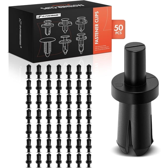 A-Premium 50-Pack Door Handle Hardware Car Retainer Fastener Push Pin Clips Compatible with GM Models Saturn Models - for 5mm