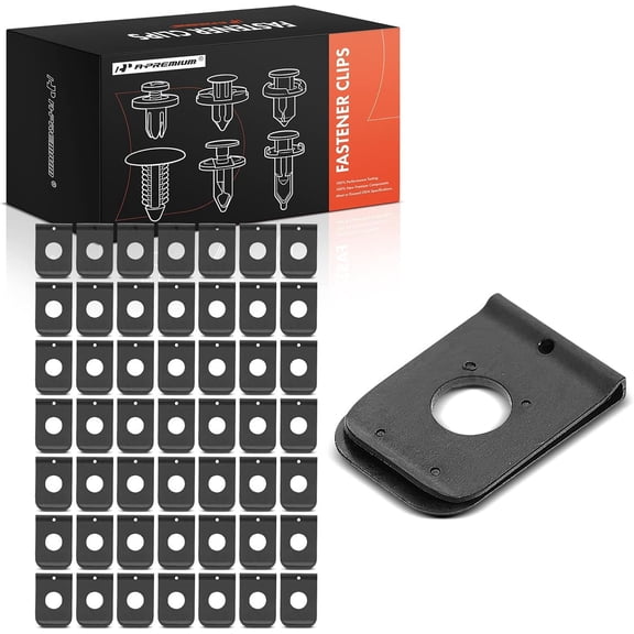 A-Premium 50 PCS Fender & Engine Under Cover Car Retainer Fastener Push Pin Clips Compatible with Honda Models Acura Models - for 9.5mm