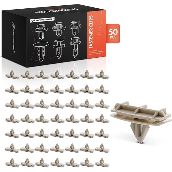 A-Premium 50 PCS Nylon Fender Flare Car Retainer Fastener Push Pin Clips Compatible with Jeep Grand Cherokee 2007-2010 Wrangler 2002-2013 Liberty Dodge Durango Avenger Nitro Chrysler Pacifica Sebring