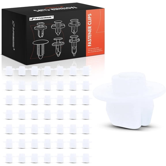 A-Premium 50 PCS Nylon Headlight Nut Car Retainer Fastener Push Pin Clips Compatible with Toyota Camry RAV4 Corolla Prius Tacoma Highlander Tundra Sienna 4Runner Matrix Lexus ES350 Scion tC - for 9mm