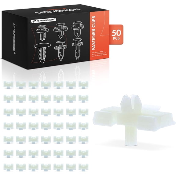 A-Premium 50 PCS Lower Ledge Moulding Car Retainer Fastener Push Pin Clips Compatible with Mercedes-Benz E320 1994-1995 260E 1987-1989 300E 1986-1989 300TE 1988-1993 - for 6.8mm