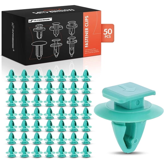 A-Premium 50 PCS Molding Wheel Arch Flare Retainer Clips Compatible with Jeep BU Series Renegade 2015-2017 & Fiat 500 2012-2013 2019 - for 8mm Hole