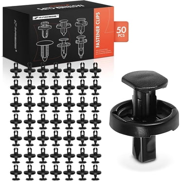 100 Pack Toyota Fender Splash Shield Clip Push Rivet Retainer – 90467-07164 – Black Nylon, 7mm Hole