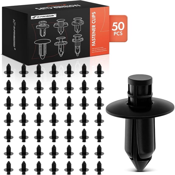 A-Premium 50 PCS Nylon Front & Rear Bumper Car Retainer Fastener Push Pin Clips Compatible with Subaru Outback Forester Impreza Crosstrek Legacy Ascent BRZ BRZ WRX STI XV Crosstrek WRX - for 7mm