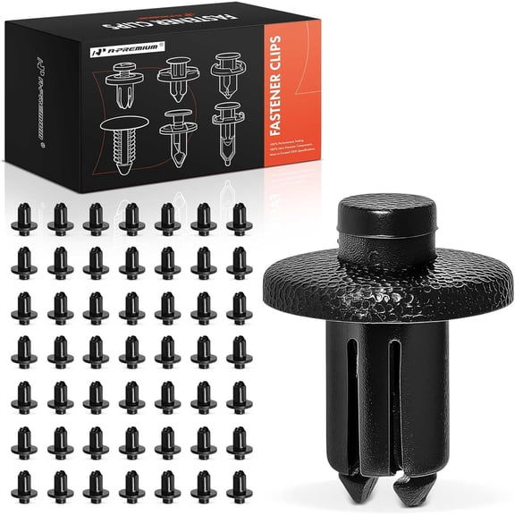 A-Premium 50 PCS Plastic Bumper Cover & Wheel Housing Car Retainer Fastener Push Pin Clips Compatible with Toyota Corolla 1992-1997 Avalon 1995-1998 Mazda 626 1992-2002 - for 9 mm