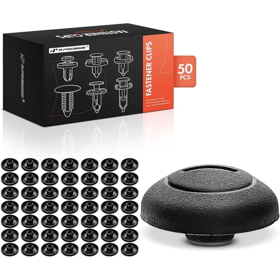 A-Premium 50 PCS Rear Fender Liner Nut Wheelarch Mud Guard Mounting Grommet Compatible with Hyundai Elantra, Accent, Tucson, Genesis, Veloster, Equus, Genesis Coupe, Santa Fe & Kia Sonto