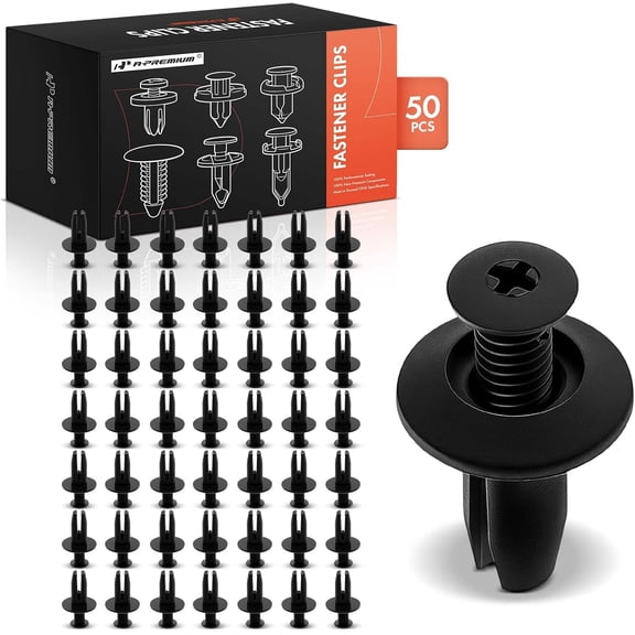 A-Premium 50 PCS Retainer Clip Fasteners Compatible with Ford Explorer 2011-2019, Edge 2007-2024, Taurus X 2008-2009, Flex, Police Interceptor Utility & Lincoln MKX, MKS, MKT - for 8mm Hole