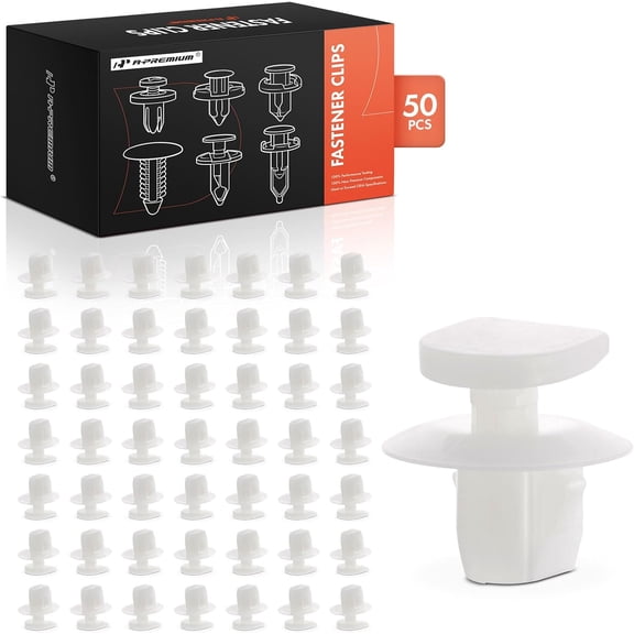 A-Premium 50 PCS Retainer Clip Fasteners Compatible with Nissan Altima, Rogue, Sentra, Versa, Frontier, Murano, Pathfinder, Maxima, Titan, Armada, Juke, Leaf, Kicks, NV200, NV1500, NV2500, NV3500