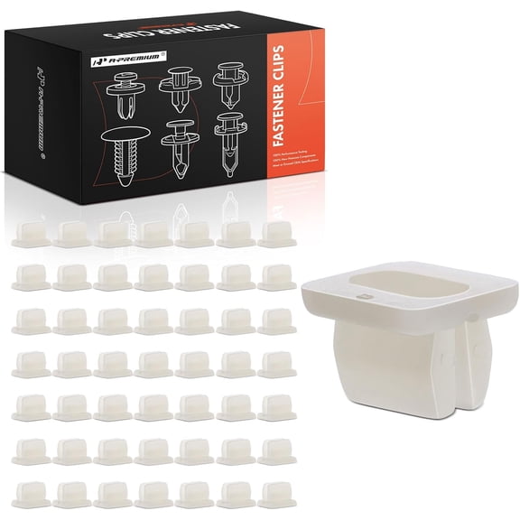 A-Premium 50 PCS Screw Grommet Nut Retainer Clips Compatible with Nissan Models - for 8 mm x 12 mm Hole
