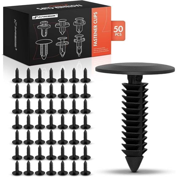 A-Premium 50 PCS Splash Shield & Wheel Well Cover Retainer Fasteners Compatible with GM & Chrysler Models, 1989-2024
