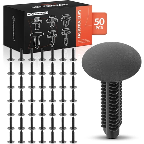 A-Premium 50 PCS Nylon Trunk Trim Car Retainer Fastener Push Pin Clipsingle Head Type Compatible with Honda Civic 1998-2012 Acura TL 2001-2012 CL 2001-2003 Legend 1991-1995